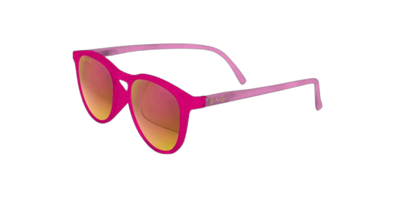 The Classic Big Kid Sunny- Hot Pink Block Mirror Lens