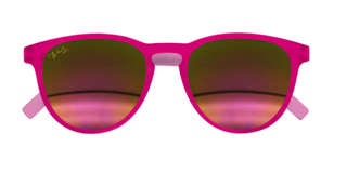 The Classic Big Kid Sunny- Hot Pink Block Mirror Lens